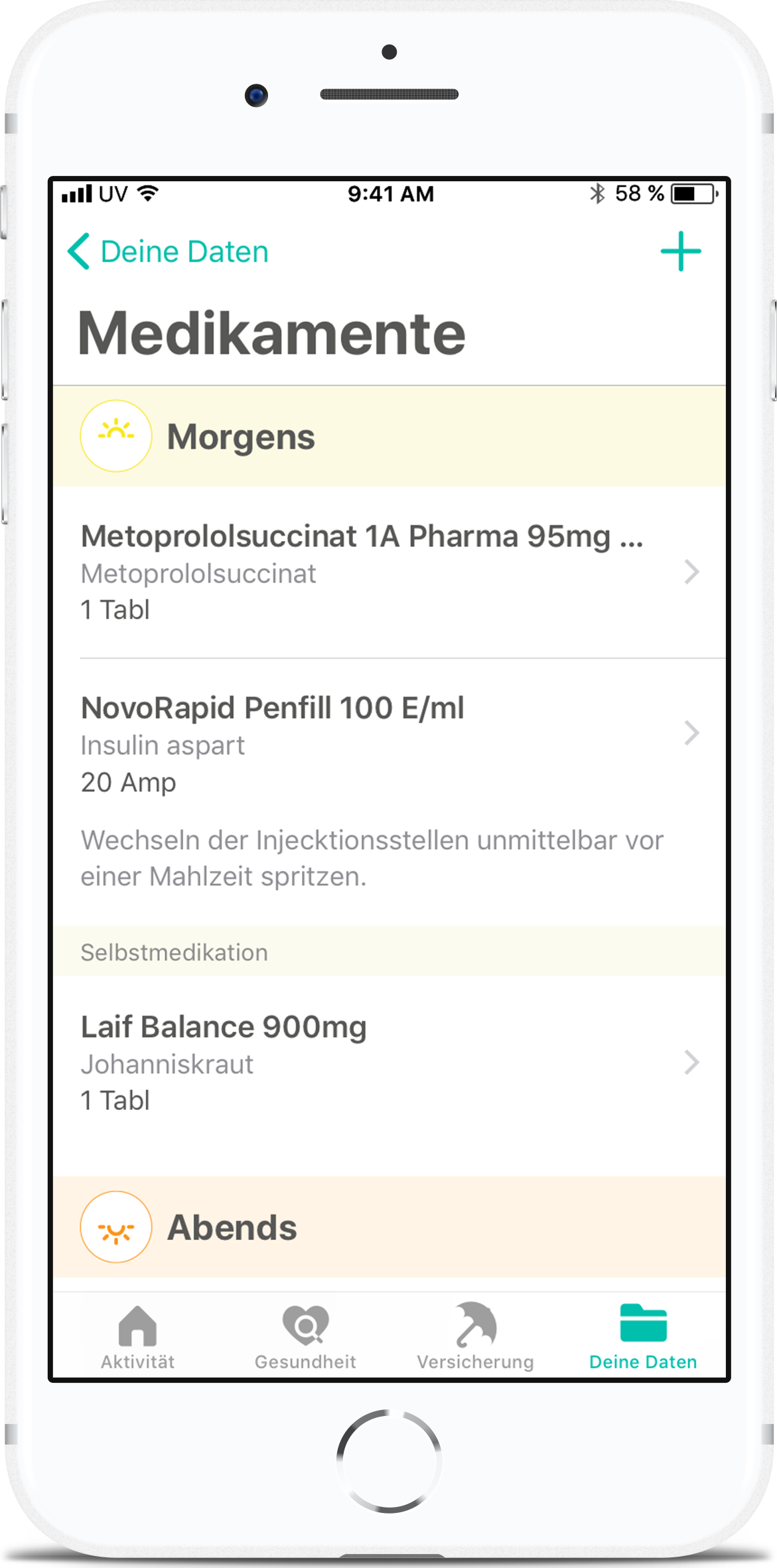 Medikationsplan auf Smartphone © Vivy GmbH