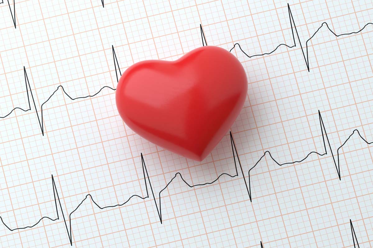 EKG-Auswertung des Herzens